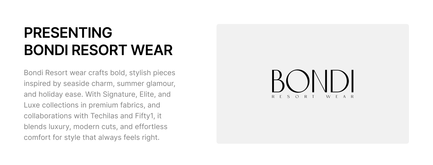 Bondi Resortwear Hero Image